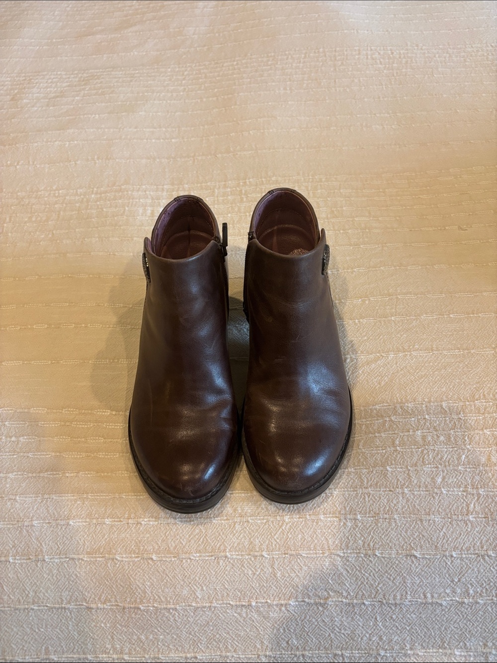 Dansko Brown Leather Ankle Booties size 36.